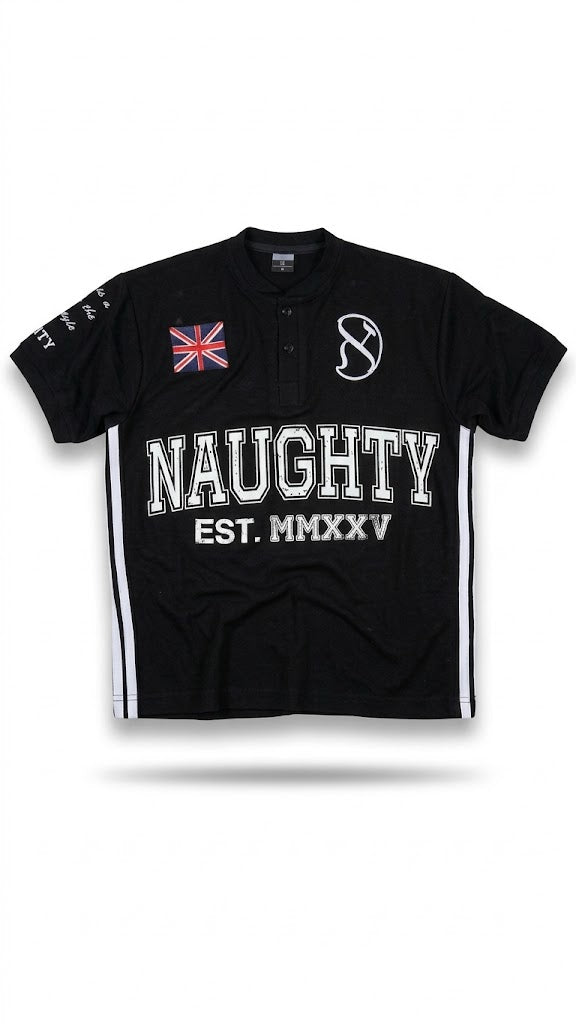 NAUGHTY LDN BLACK POLO