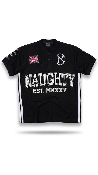 NAUGHTY LDN BLACK POLO