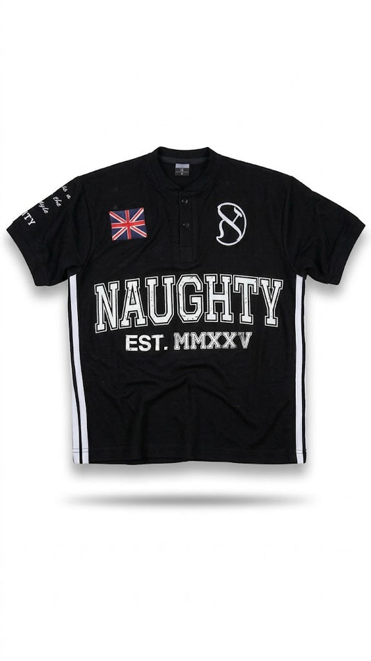 NAUGHTY LDN BLACK POLO